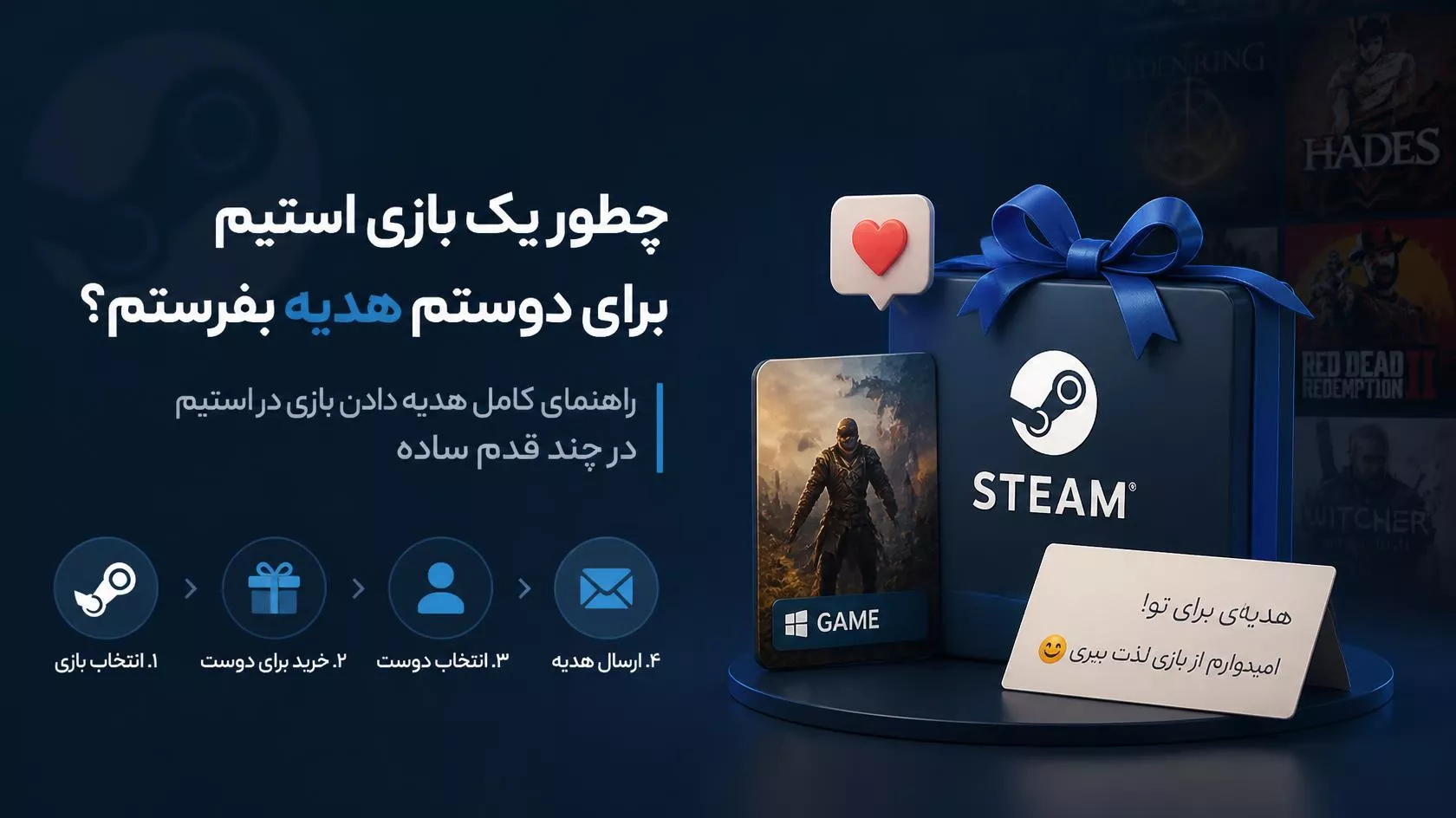 چطور بازی استیم را به دوستم هدیه بدهم؟